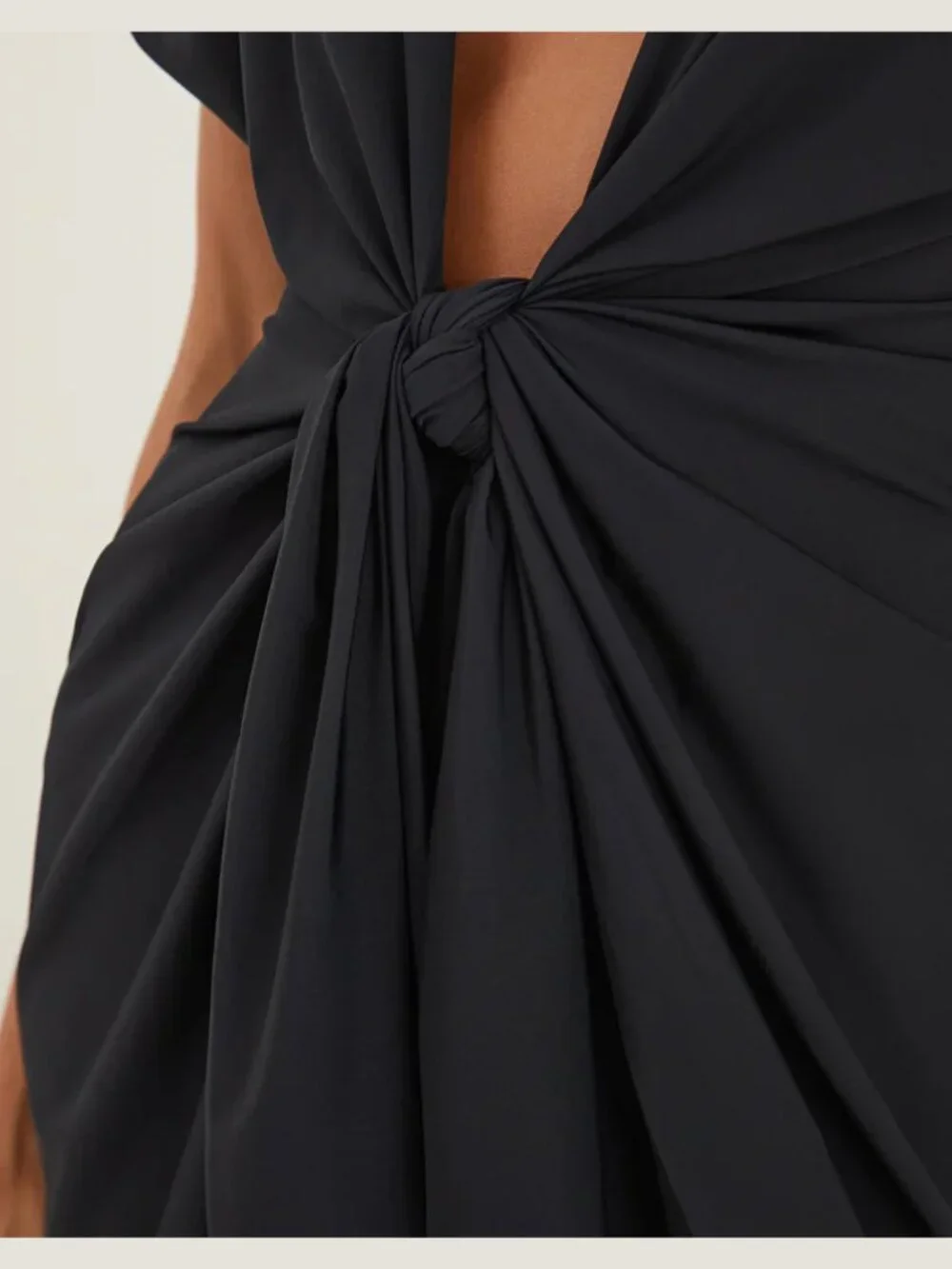 Aqua Aura Black Vix Sasha Short Cover Up - Picture 4 of 5